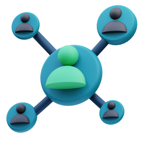 Geschäfts-Netzwerk  3D Icon