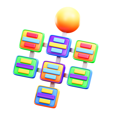 Geschäftsprozess  3D Icon