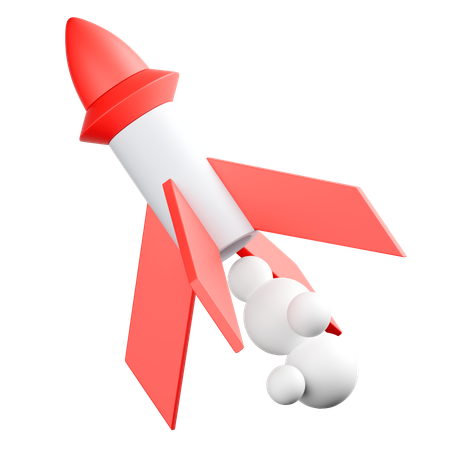 Geschäftsrakete  3D Icon