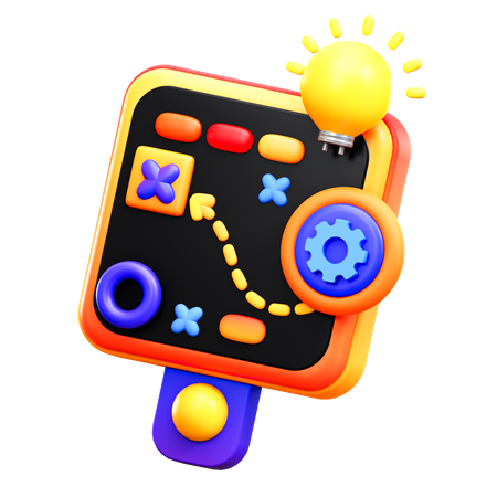 Geschäftsstrategie  3D Icon