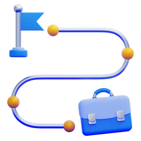 Geschäftsstrategiekarte  3D Icon