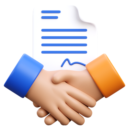 Geschäftsvereinbarung  3D Icon