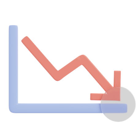 Geschäftsverlust  3D Icon