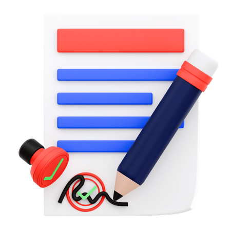 Geschäftsvertrag  3D Icon