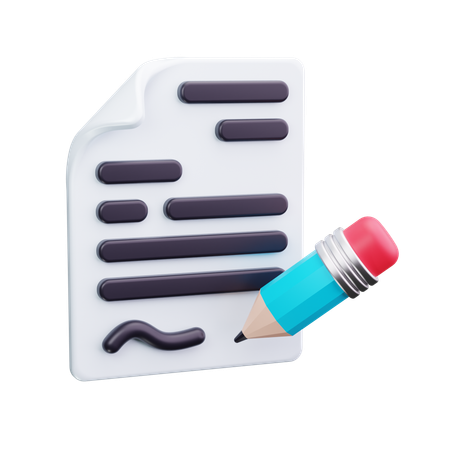Geschäftsvertrag  3D Icon