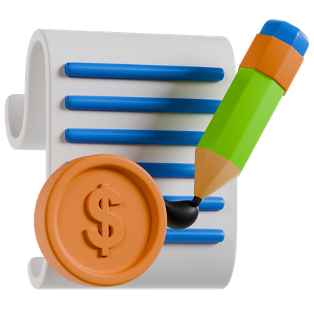 Geschäftsvertrag  3D Icon