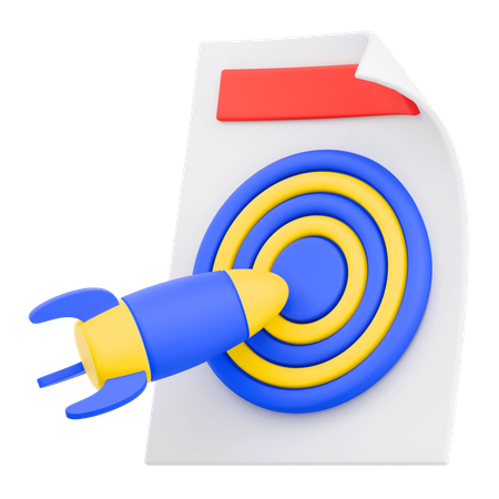 Geschäftsziel  3D Icon