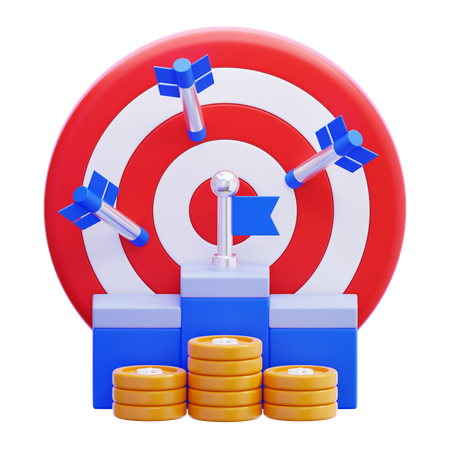 Geschäftsziel  3D Icon