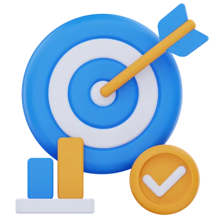 Geschäftsziel  3D Icon