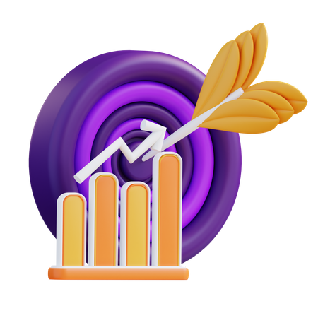 Geschäftsziel  3D Icon