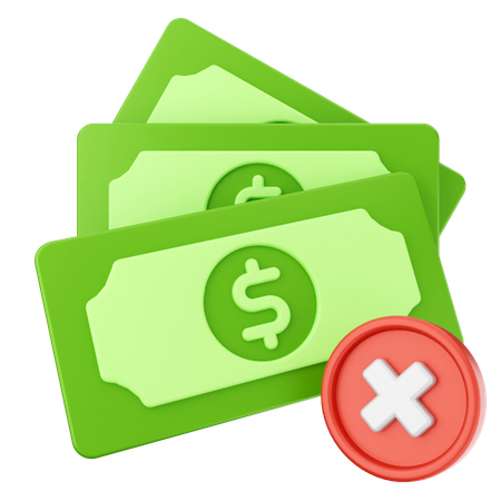 Gescheitertes Geld  3D Icon