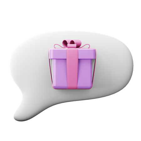 Geschenk-Chat  3D Icon