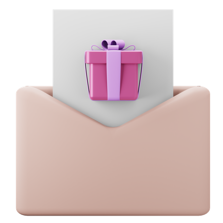 Geschenk-Einladung  3D Icon