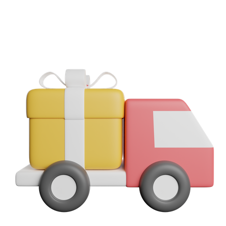 Geschenk-Lieferwagen  3D Icon