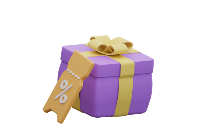 Geschenkrabatt  3D Icon