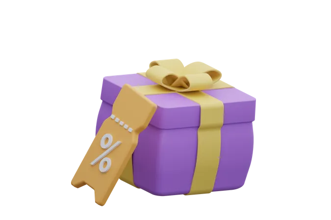 Geschenkrabatt  3D Icon