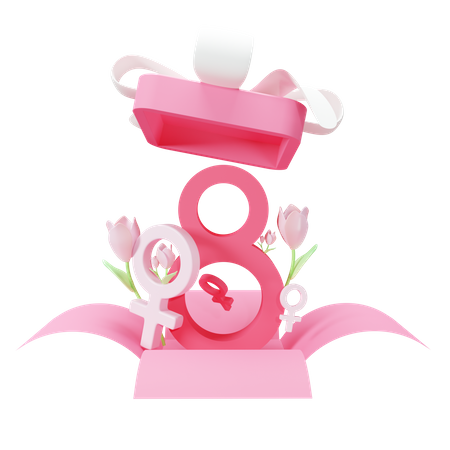 Geschenk zum Frauentag  3D Icon