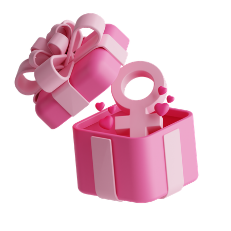 Geschenk zum Frauentag  3D Icon
