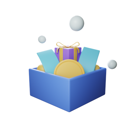 Geschenkbox  3D Illustration