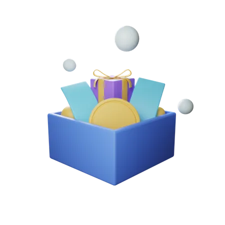 Geschenkbox  3D Illustration