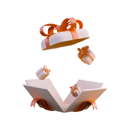 Geschenkbox  3D Illustration