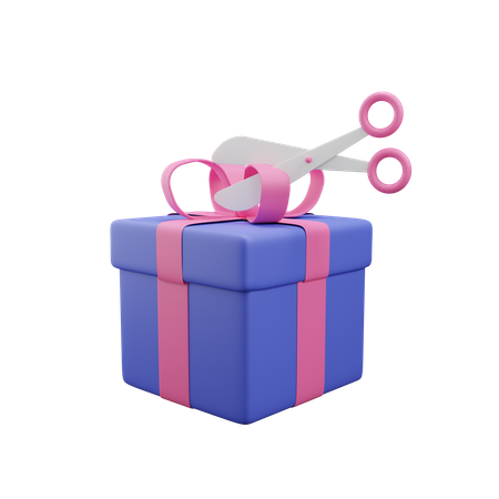 Geschenkbox  3D Illustration