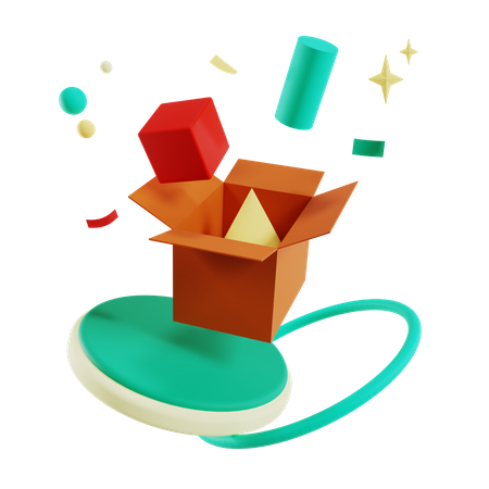 Geschenkbox  3D Illustration