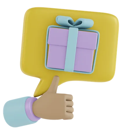 Geschenkbox  3D Icon