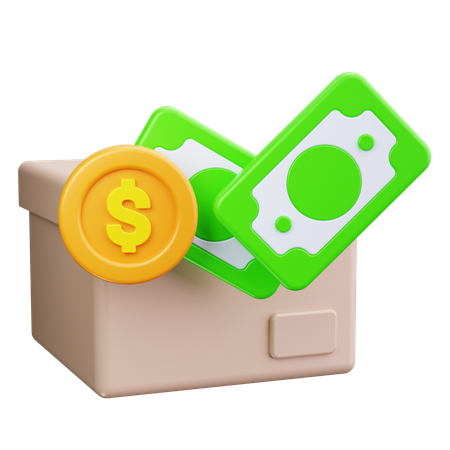 Geschenkbox Cashback  3D Icon