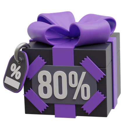 Geschenkbox-Rabatt  3D Icon