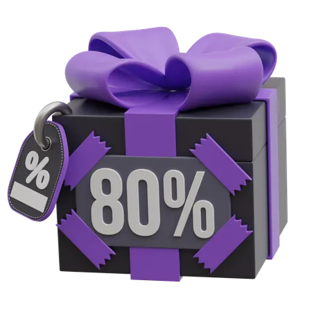 Geschenkbox-Rabatt  3D Icon