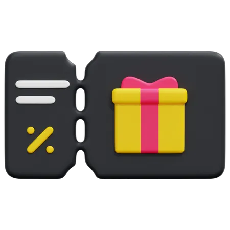 Geschenkgutschein  3D Icon