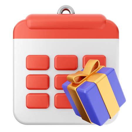 Geschenkkalender  3D Icon