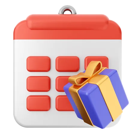 Geschenkkalender  3D Icon