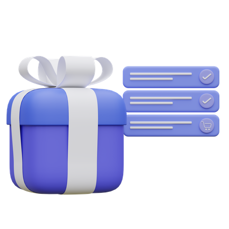 Geschenkeliste  3D Icon