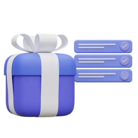 Geschenkeliste  3D Icon