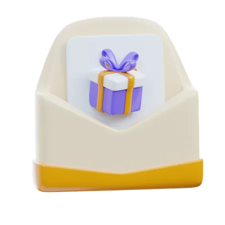 Geschenknachricht  3D Icon