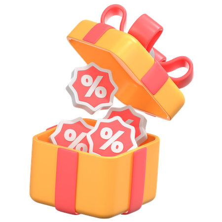 Geschenkrabatt  3D Icon