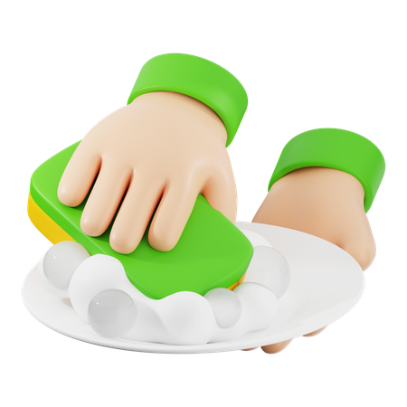 Geschirr spülen  3D Icon