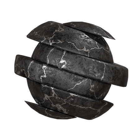 Geschnittene Kugel  3D Icon