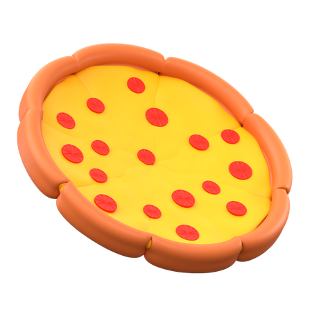 Geschnittene Pizza  3D Icon