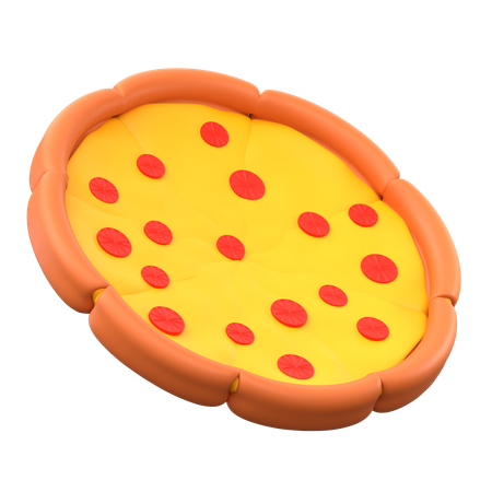 Geschnittene Pizza  3D Icon