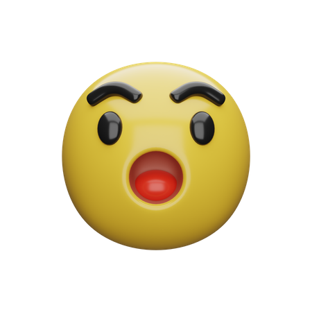 Geschockter Emoji  3D Icon