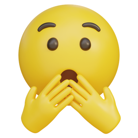 Geschockter Emoji  3D Icon