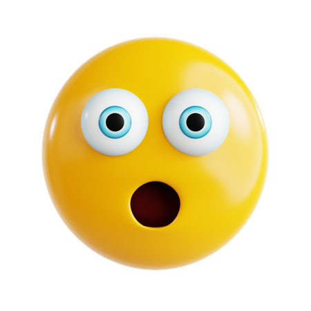 Geschockter Emoji  3D Icon