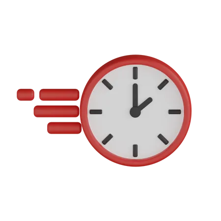 Geschwindigkeit Zeit  3D Icon