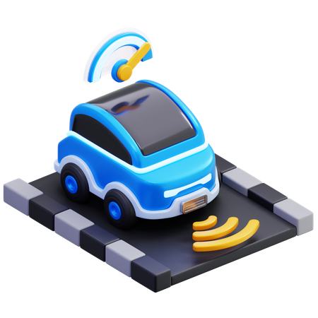Geschwindigkeitssensor für Elektroautos  3D Icon