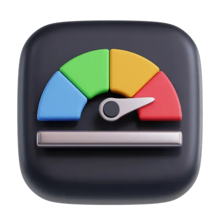 Geschwindigkeitstest  3D Icon