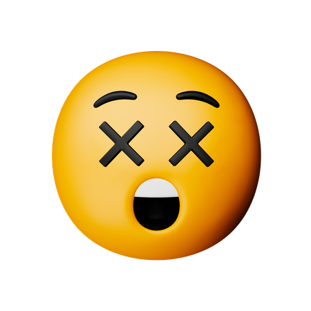 Gesicht mit durchgestrichenen Augen Emoji  3D Icon