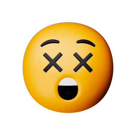 Gesicht mit durchgestrichenen Augen Emoji  3D Icon